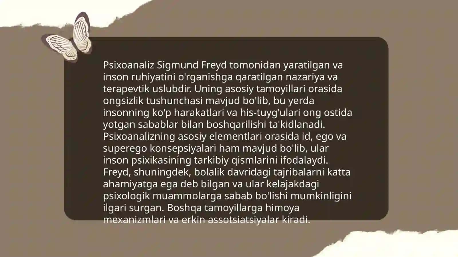 Zigmund Freydning psixoanalitik taʼlimoti 4