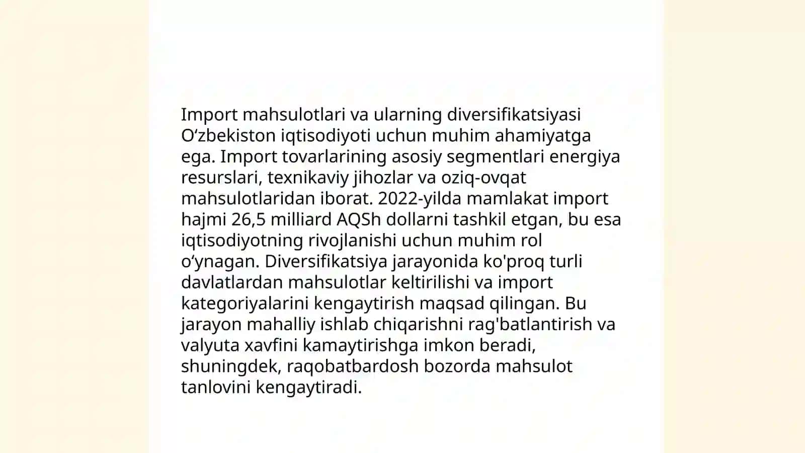 O'zbekistonning tashqi iqtisodiy aloqalari 4