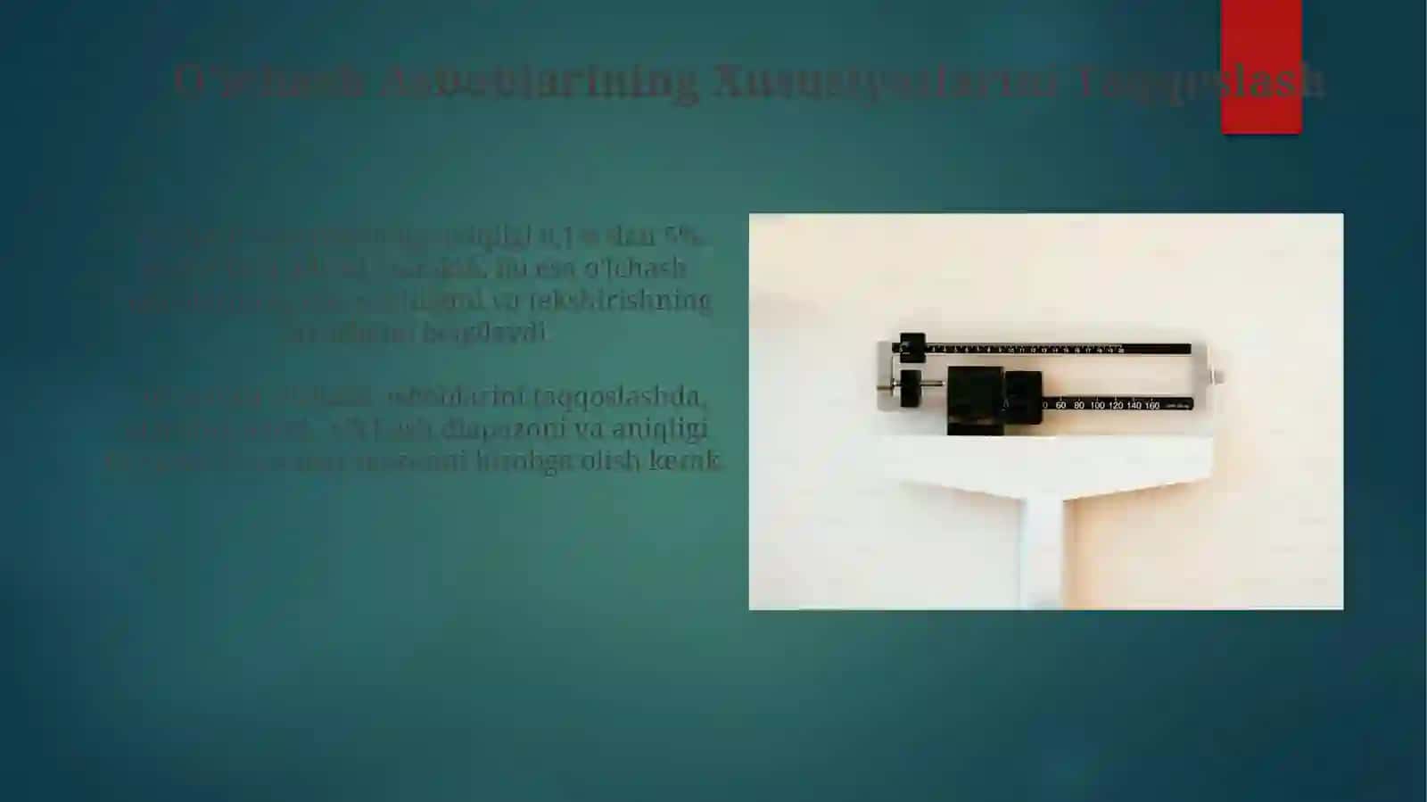 O'lchov Asboblarini Taqqoslashning Asosiy Omillari 4