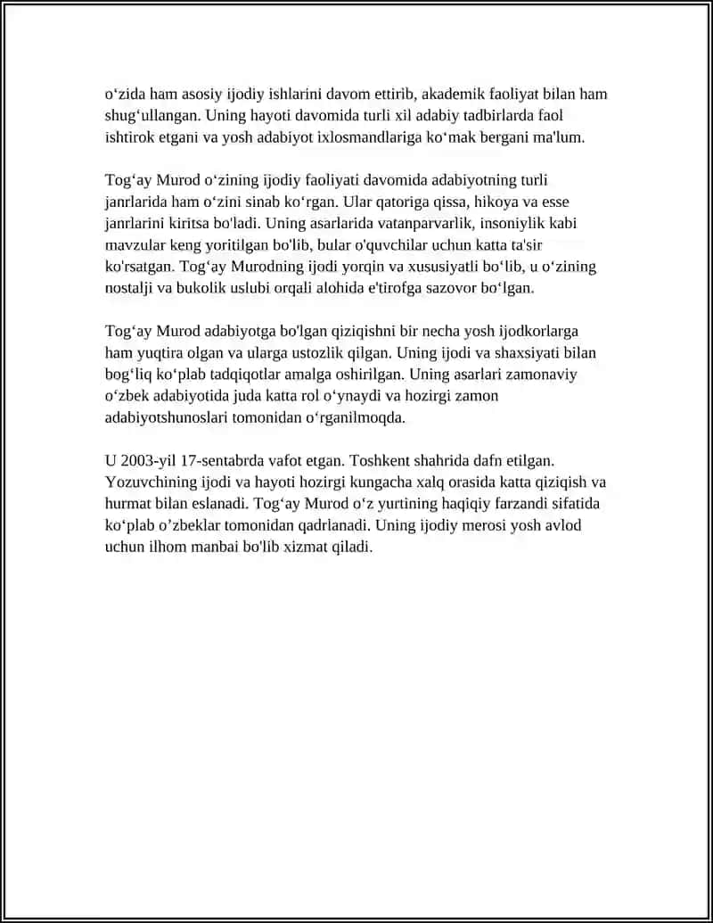 "Otamdan qolgan dalalar" romani 4