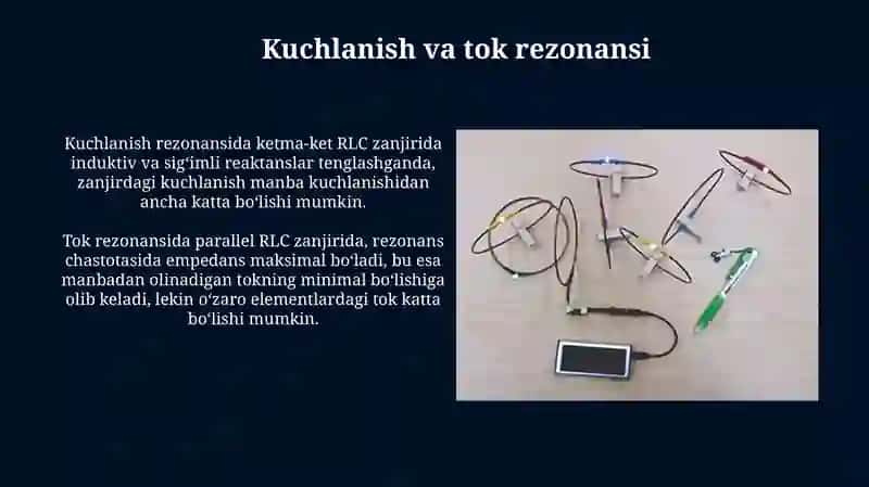 Kuchlanish va tok rezenansi 4