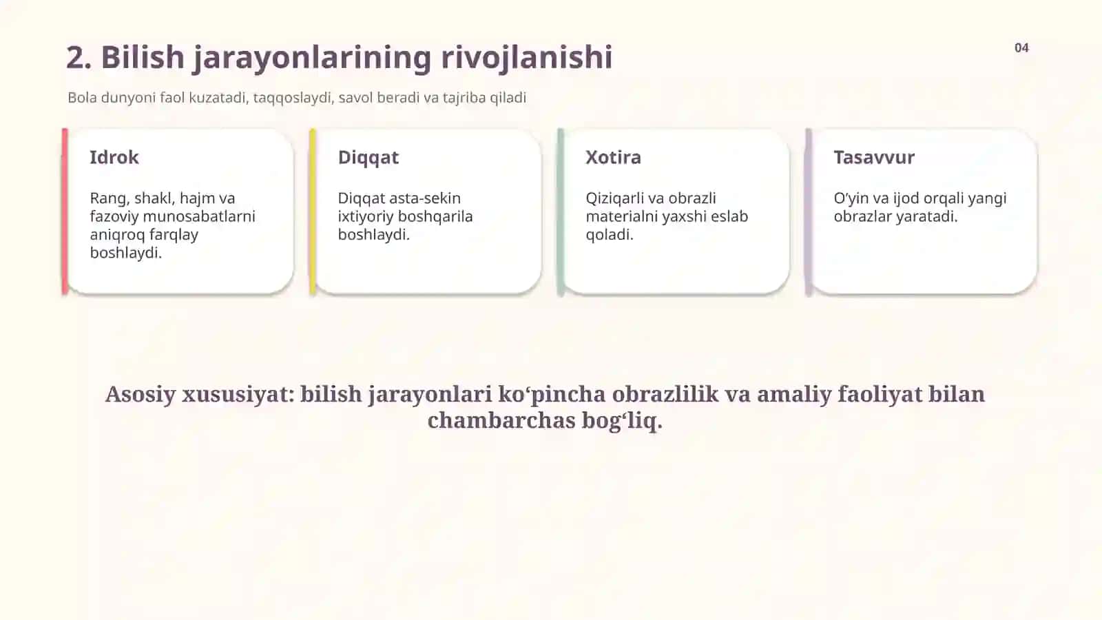 MAKTABGACHA YOSH DAVRIDA PSIXIK RIVOJLANISH 4