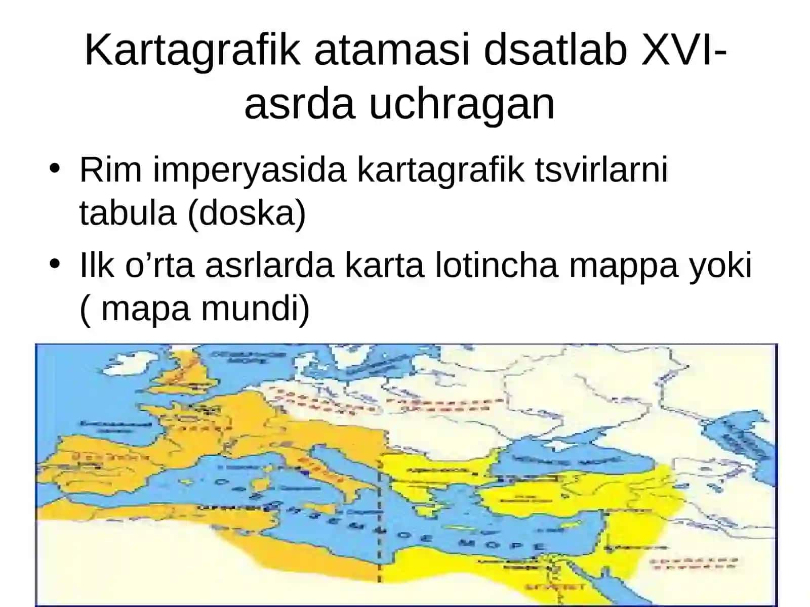 Kartografiya fanining rivojlanishi 4