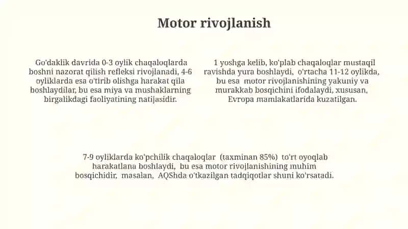 Goʻdaklik davrining pisoxogik xususiyatlari 4