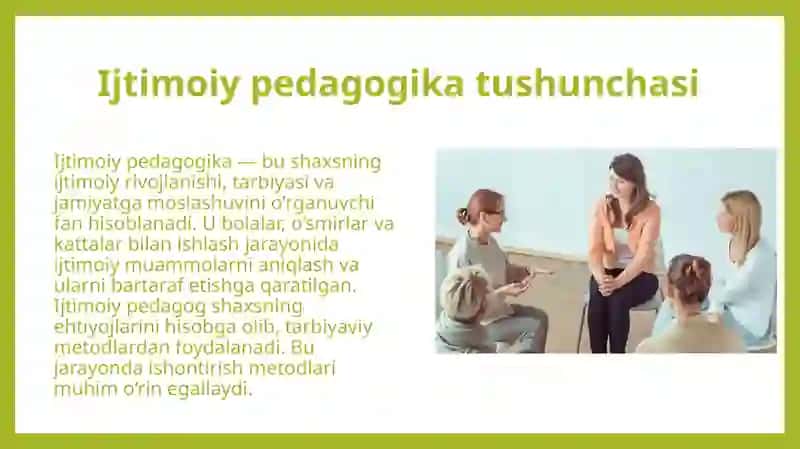 Ijtimoiy pedagogikada ishontirish metodlari 4