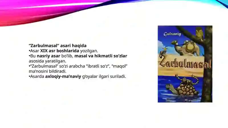 Gulxaniyning Zarbulmasalasari 4