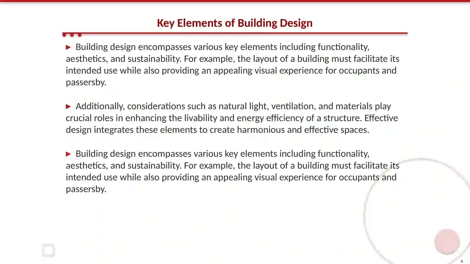 Describing buildings 4