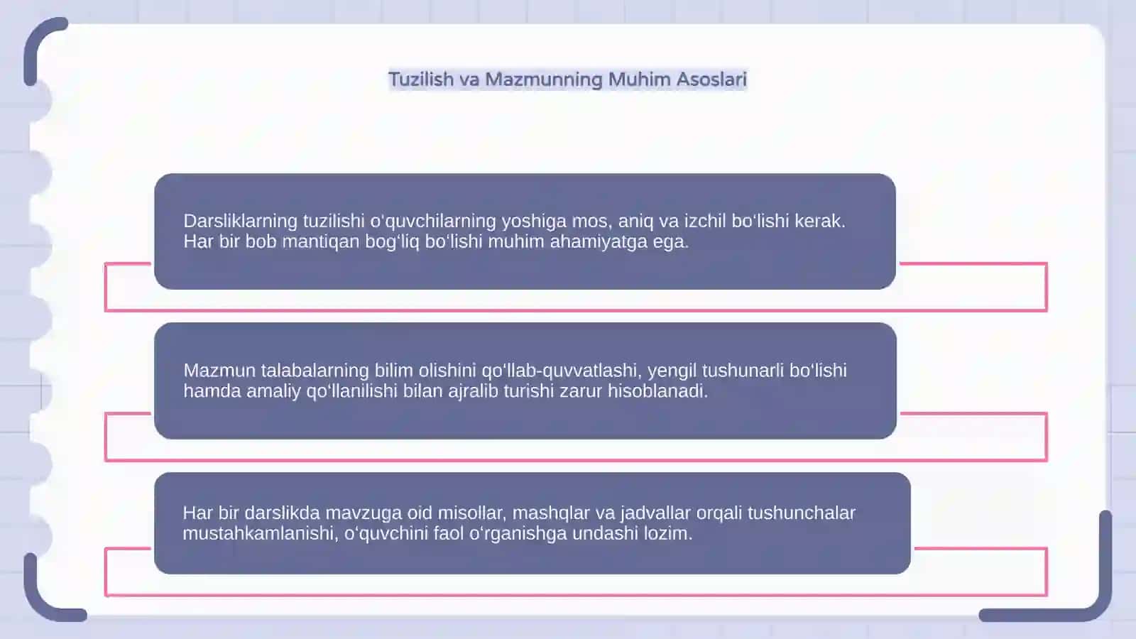 Darsliklarga Qo‘yiladigan Umumiy Talablar 4
