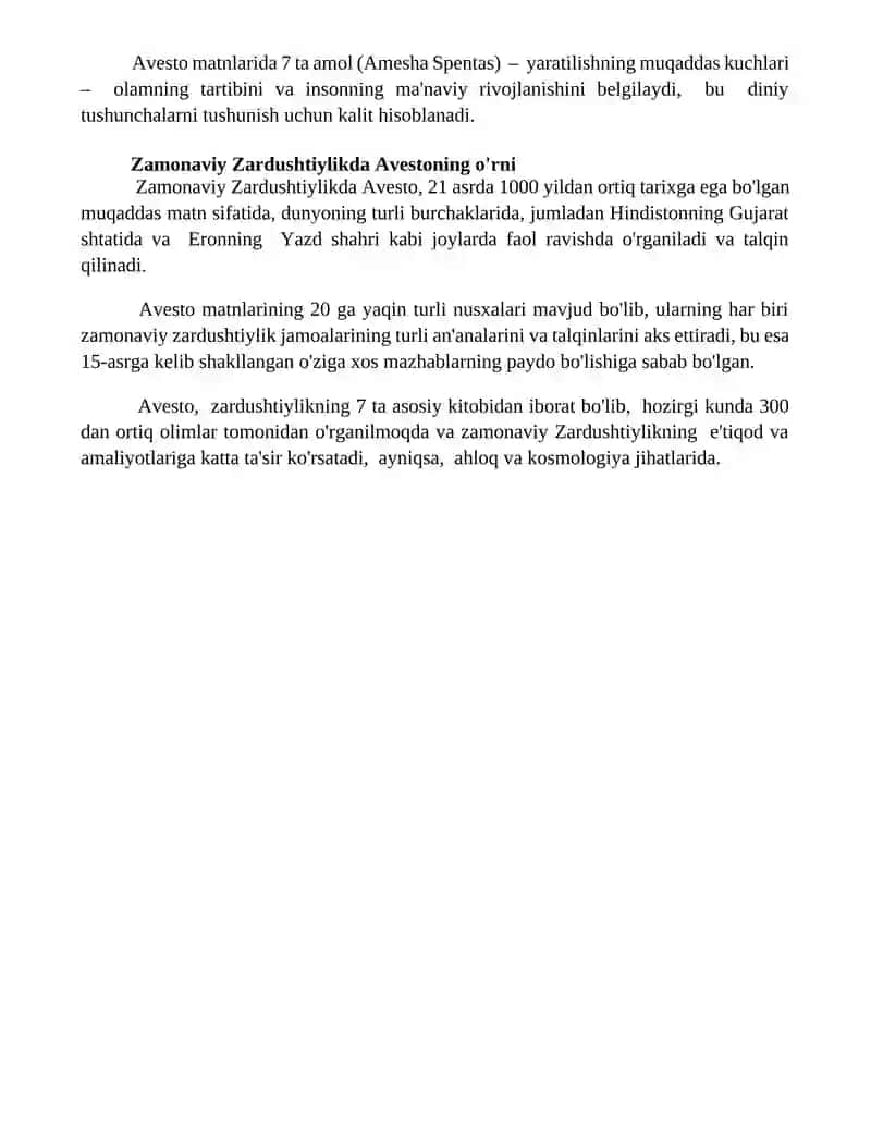 Avesto-zardushtiylik dining asosiy manbasi 4