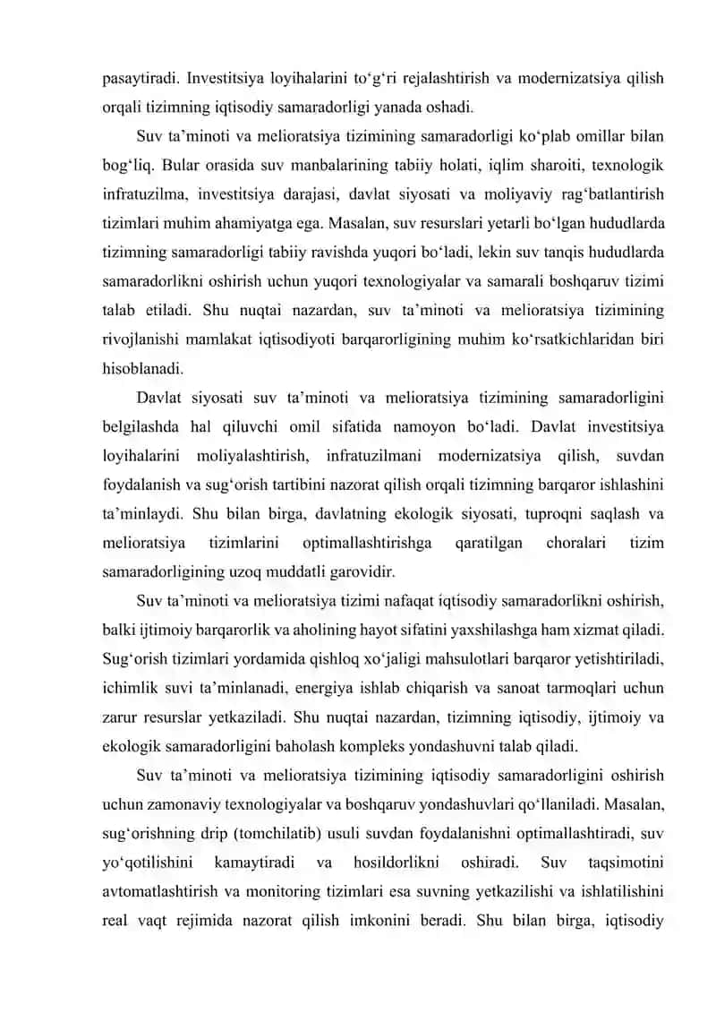 Suv ta'minoti va melioratsiya tizimi 4