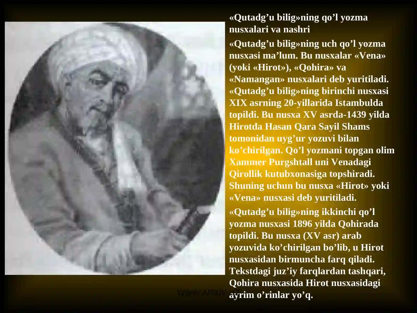 Yusuf Xos Hojib “Qutadg’u bilig” asari 4