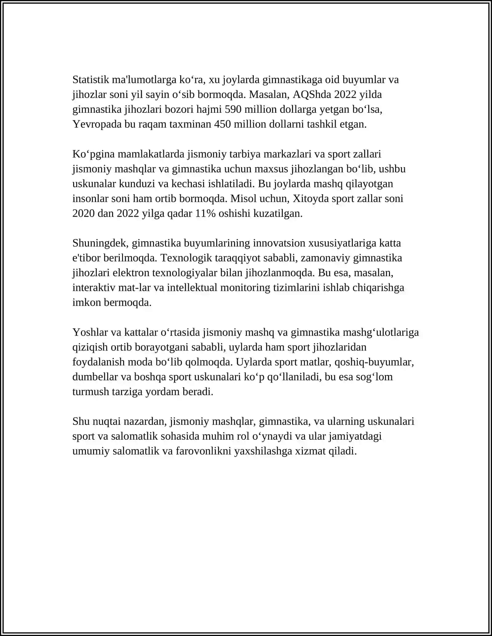 GIMNASTIKA BUYIMLARI BILAN BAJARILADIGAN MASHQLAR 4