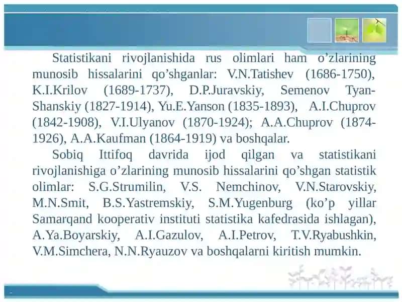 STATISTIKA FANIGA KIRISH 4