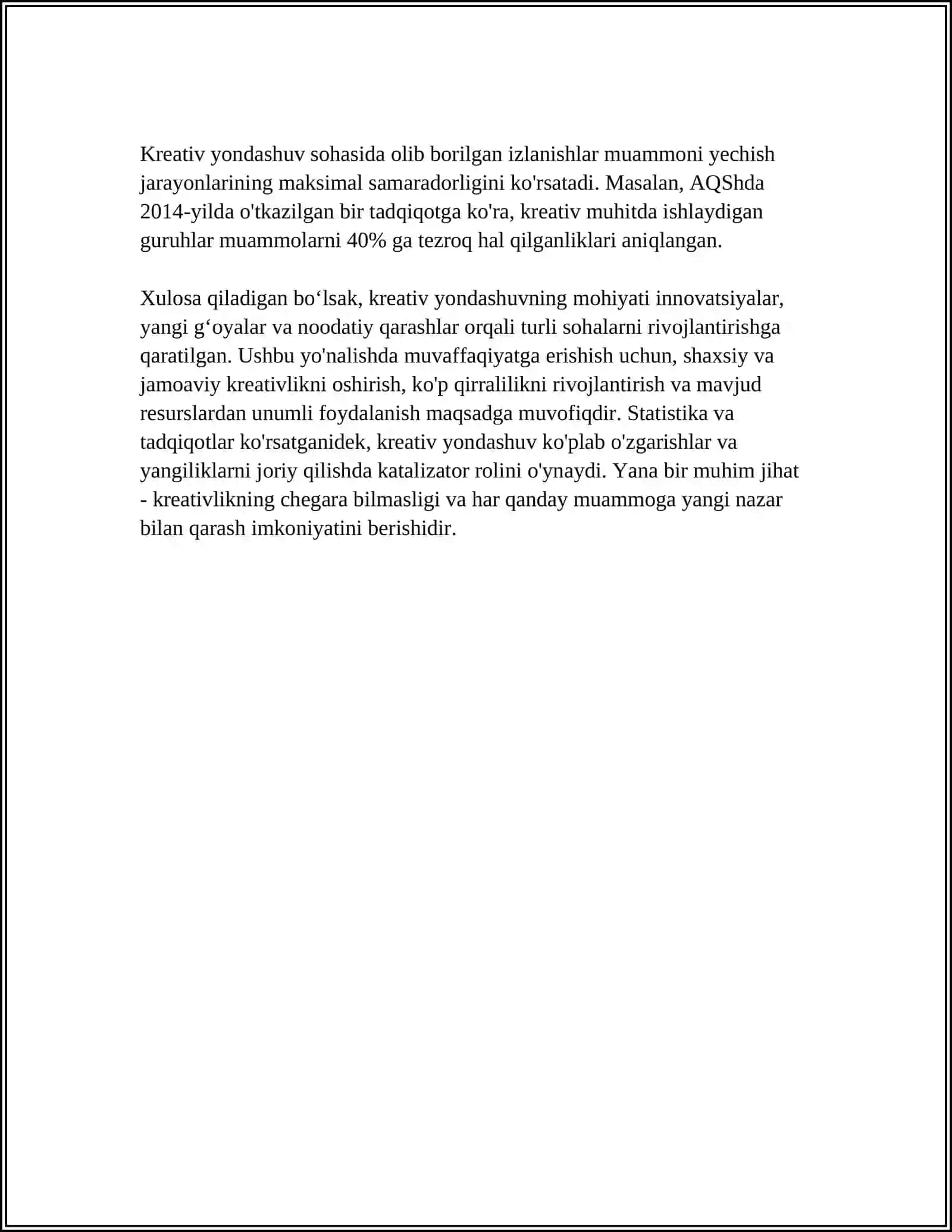 KREATIV YONDASHUV ASOSIDA O‘QITISH TAMOYILLARI 4