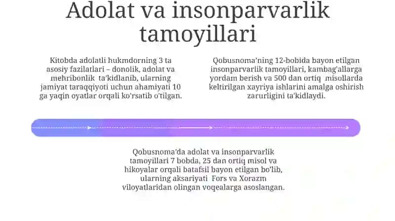 Qobusnoma asari tahlili 4