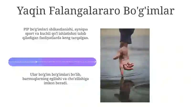 Qo'lning erkin suyaklarining birlashmalari 4