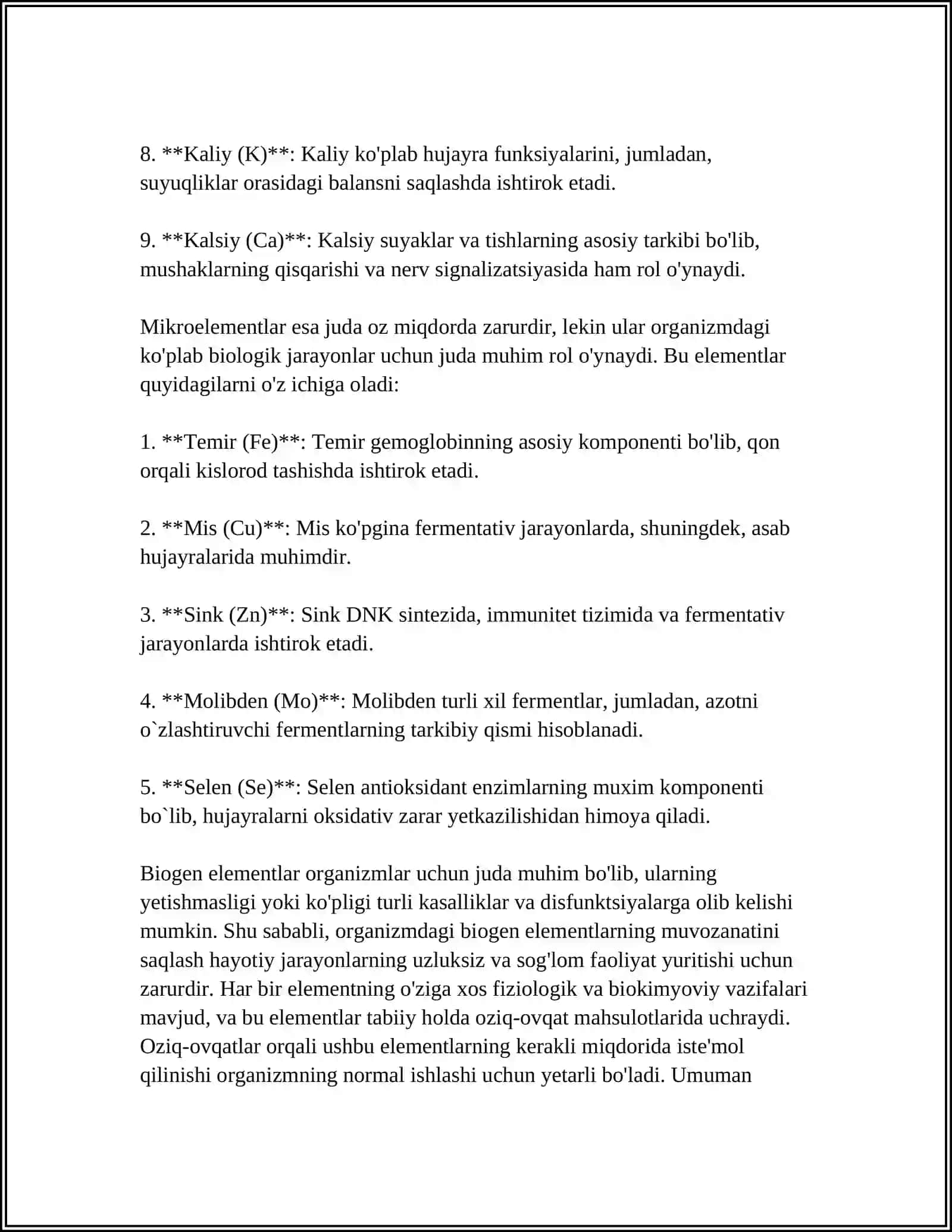 BIOGEN ELEMETLAR VA UNING AHAMIYATI 4