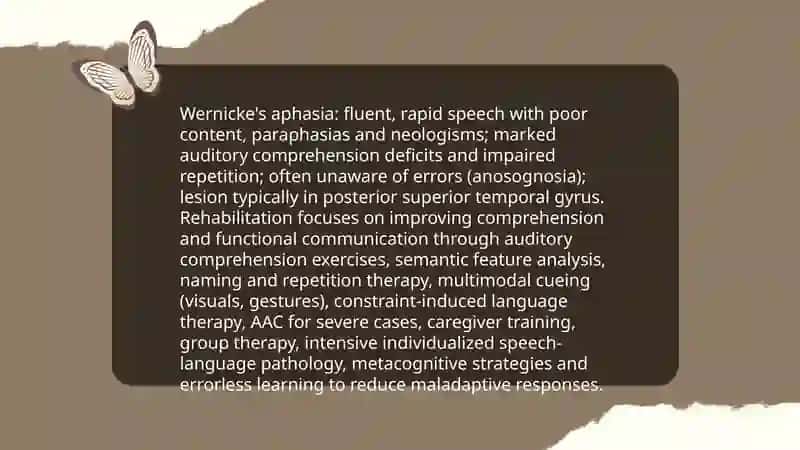 Aphasia types and therapy 4