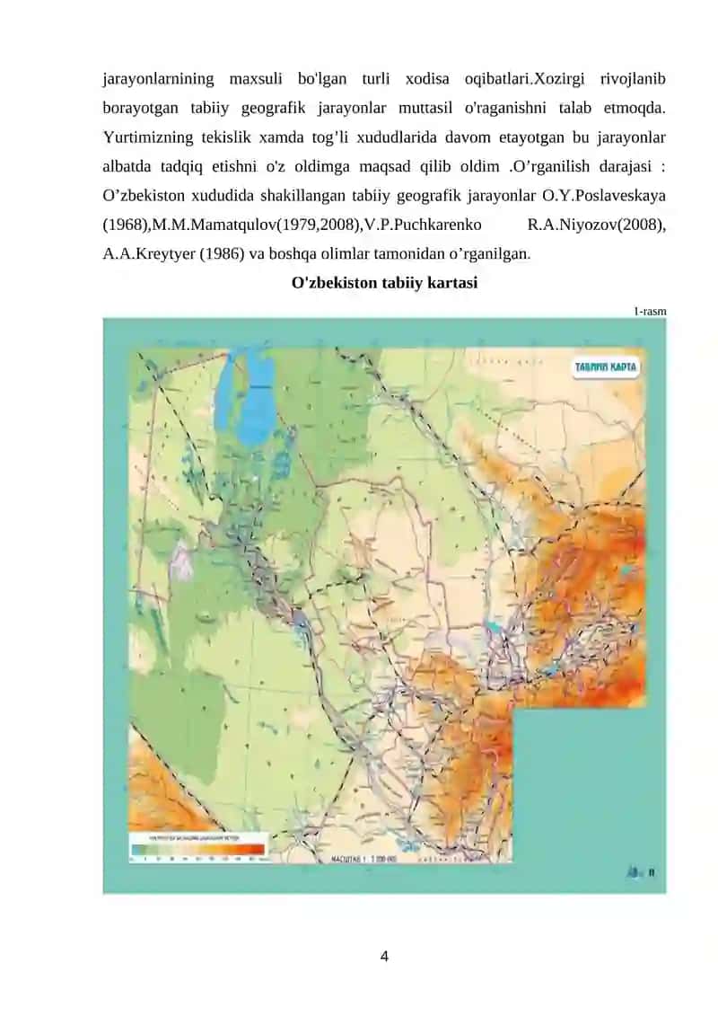 TABIIY GEOGRAFIK JARAYONLAR MAVZUSINI O’QITISH GEOGRAFIYASI 4