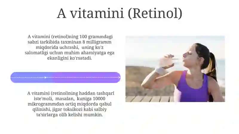 Suvda eriydigan va yog'da eriydigan vitaminlar 4