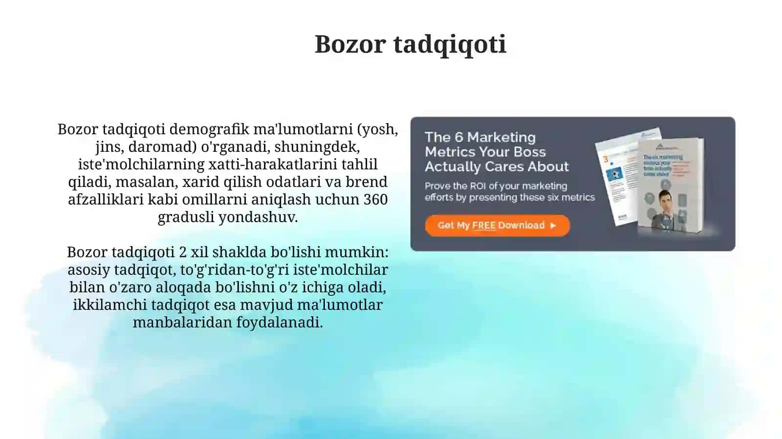 Marketing jarayoni 4