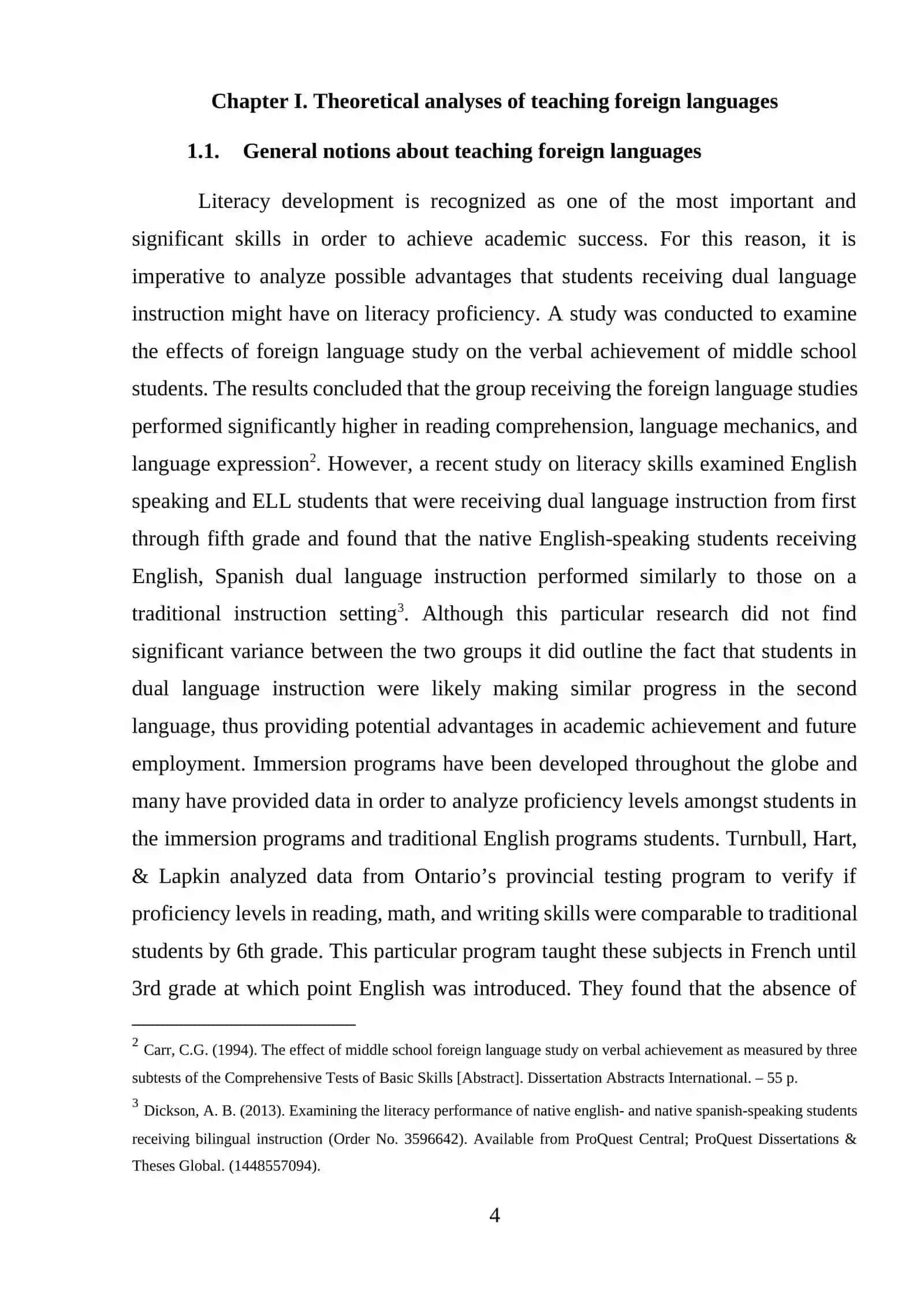 Theoretical and Practical Aspects of Teaching Foreign Languages at the Elementary Level 4