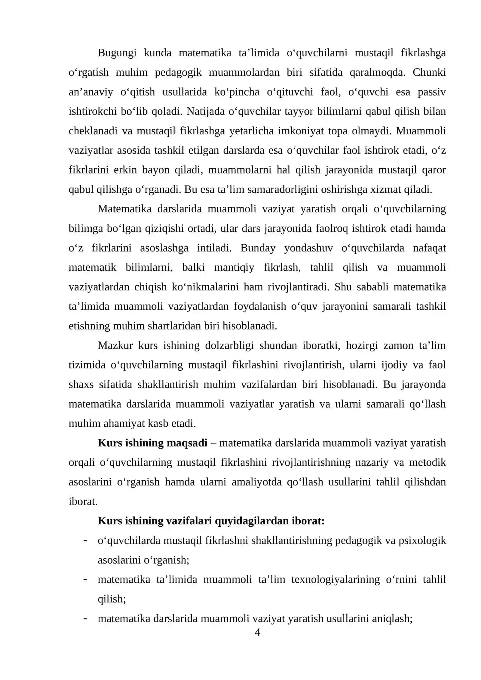 O'quvchilarni mustaqil fikrlashga o'rgatish 4