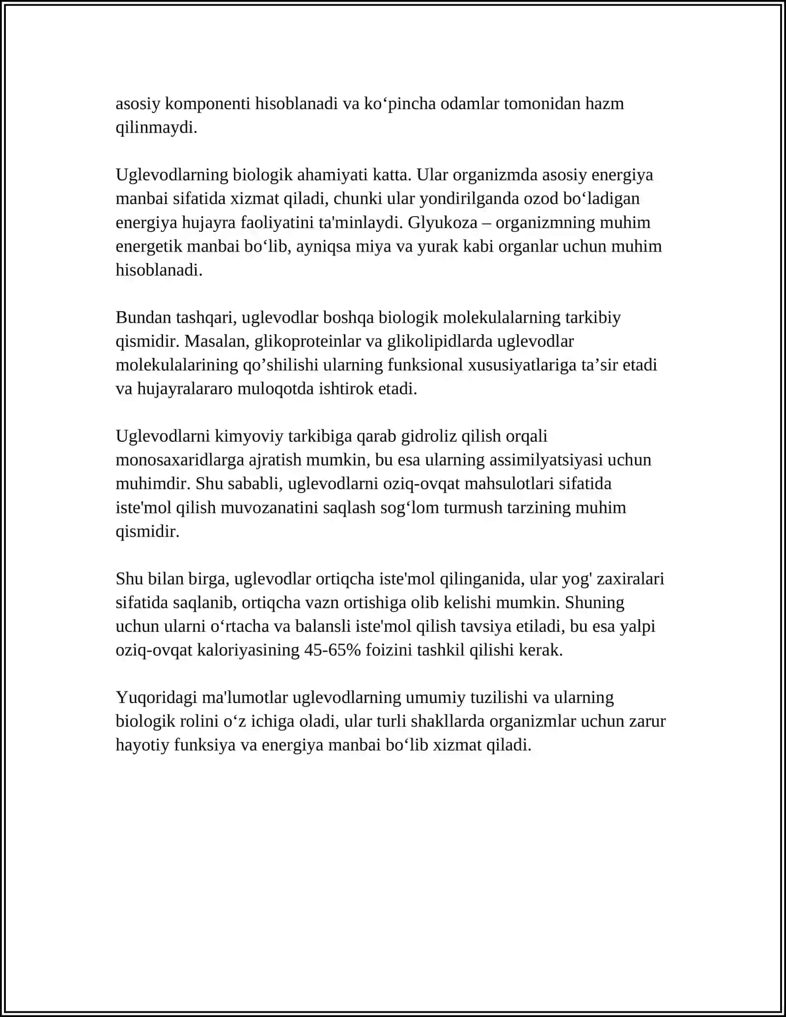 ODDIY VA MURRAKAB UGLEVODLAR 4