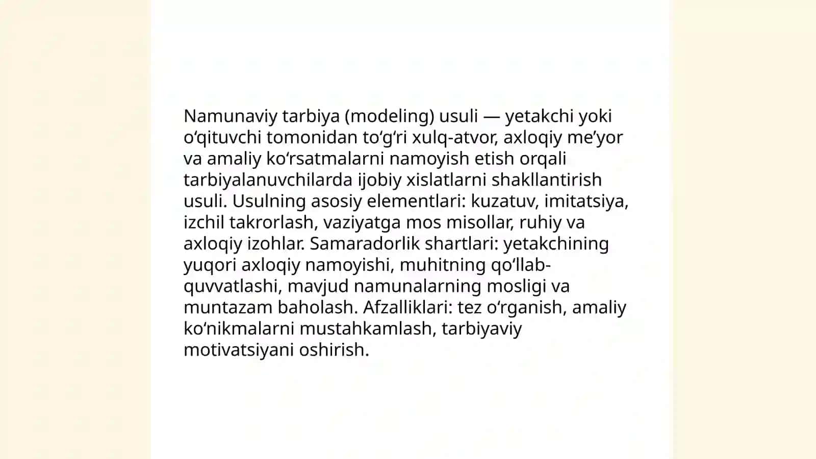Tarbiya usullari va shakllari 4
