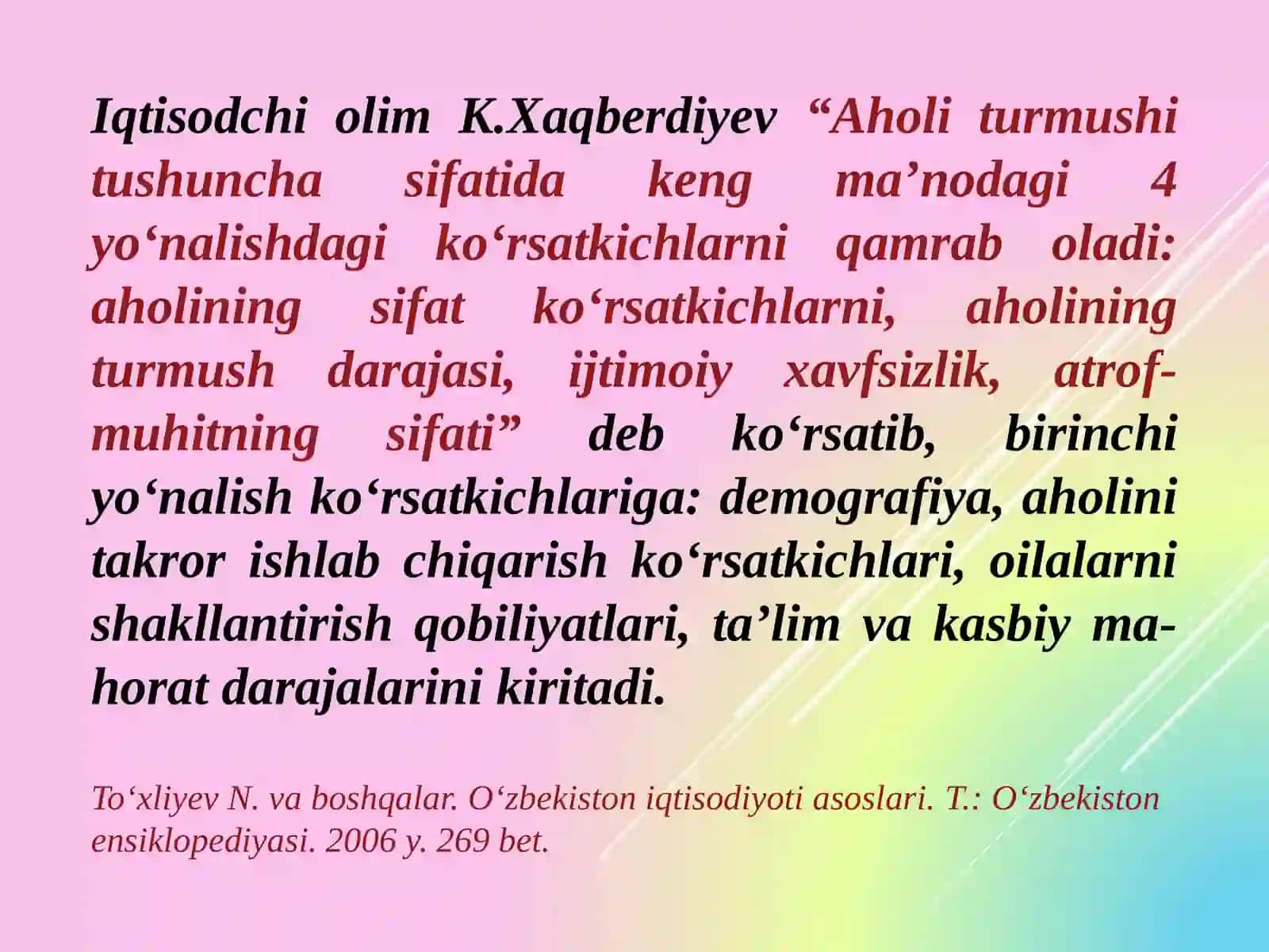 AHOLI TURMUSH DARAJASI STATISTIKASI 4