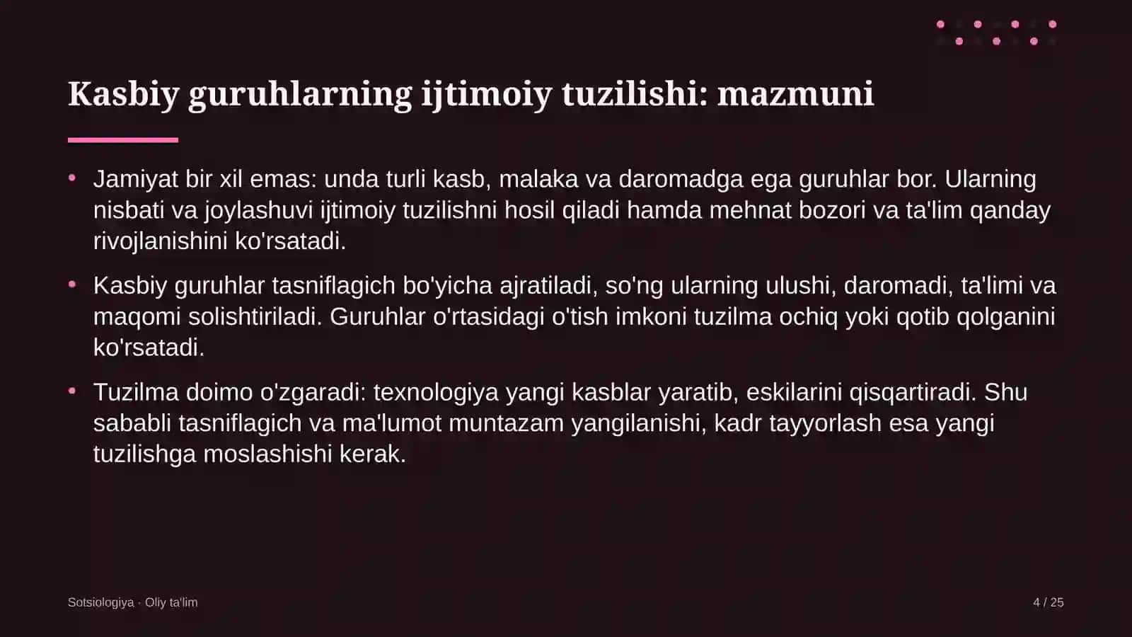 Folklor jamoalarida kasbiy guruhlarning ijtimoiy tuzilishi 4