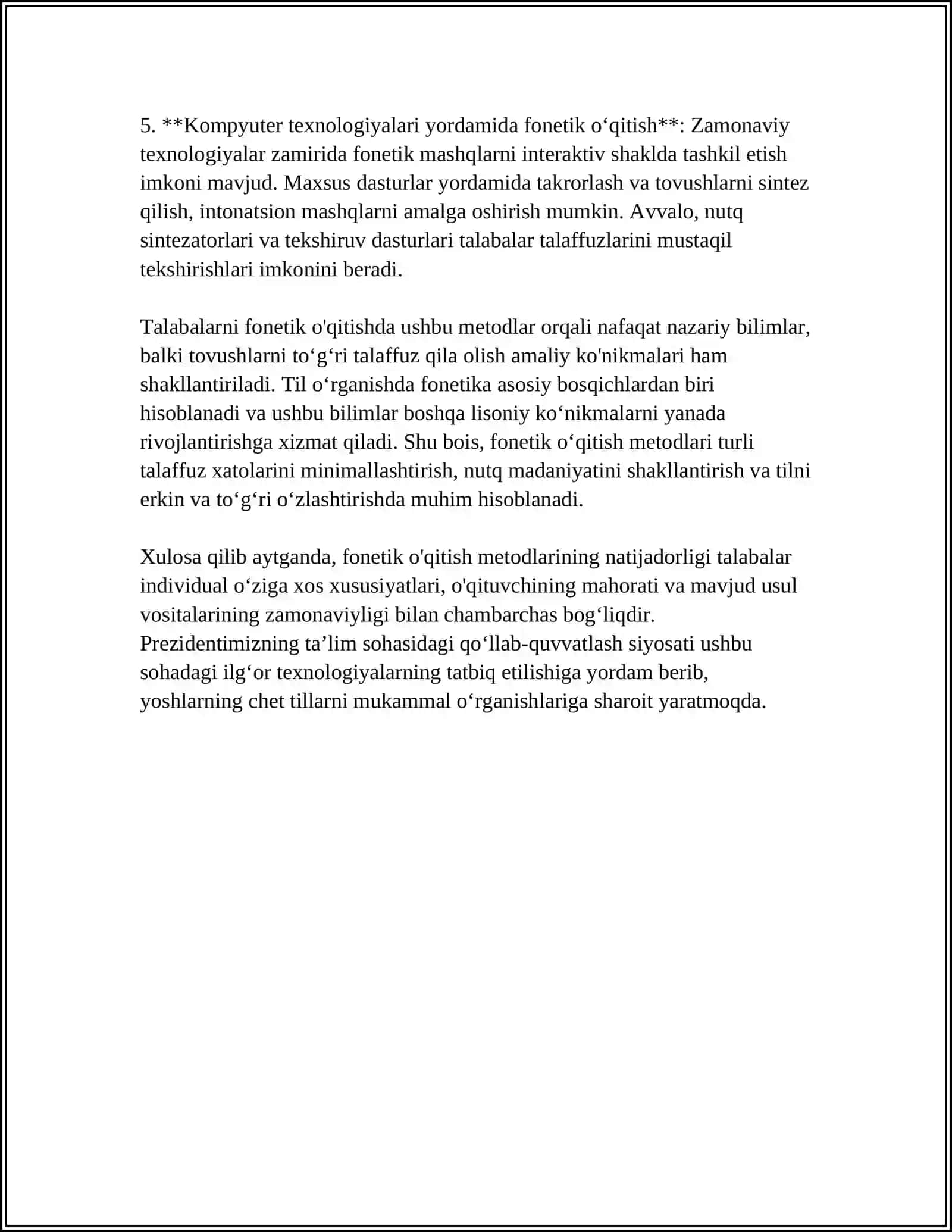 Talabalarni fonetik o'qitish metodlari 4