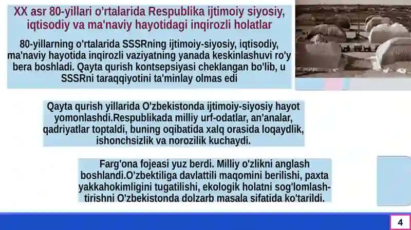O’zbekistondagi ijtimoiy-siyosiy jarayonlar 4