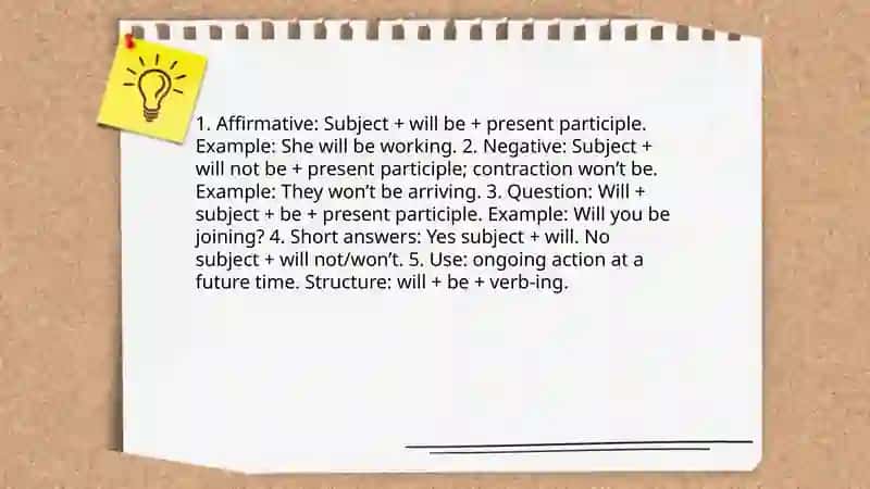 Future Perfect Future continuous 4