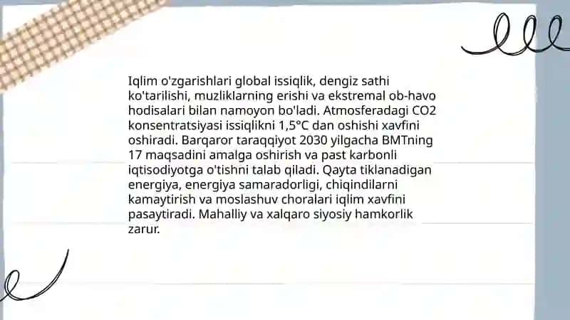Global ozgarishlar va barqaror taraqqiyot 4