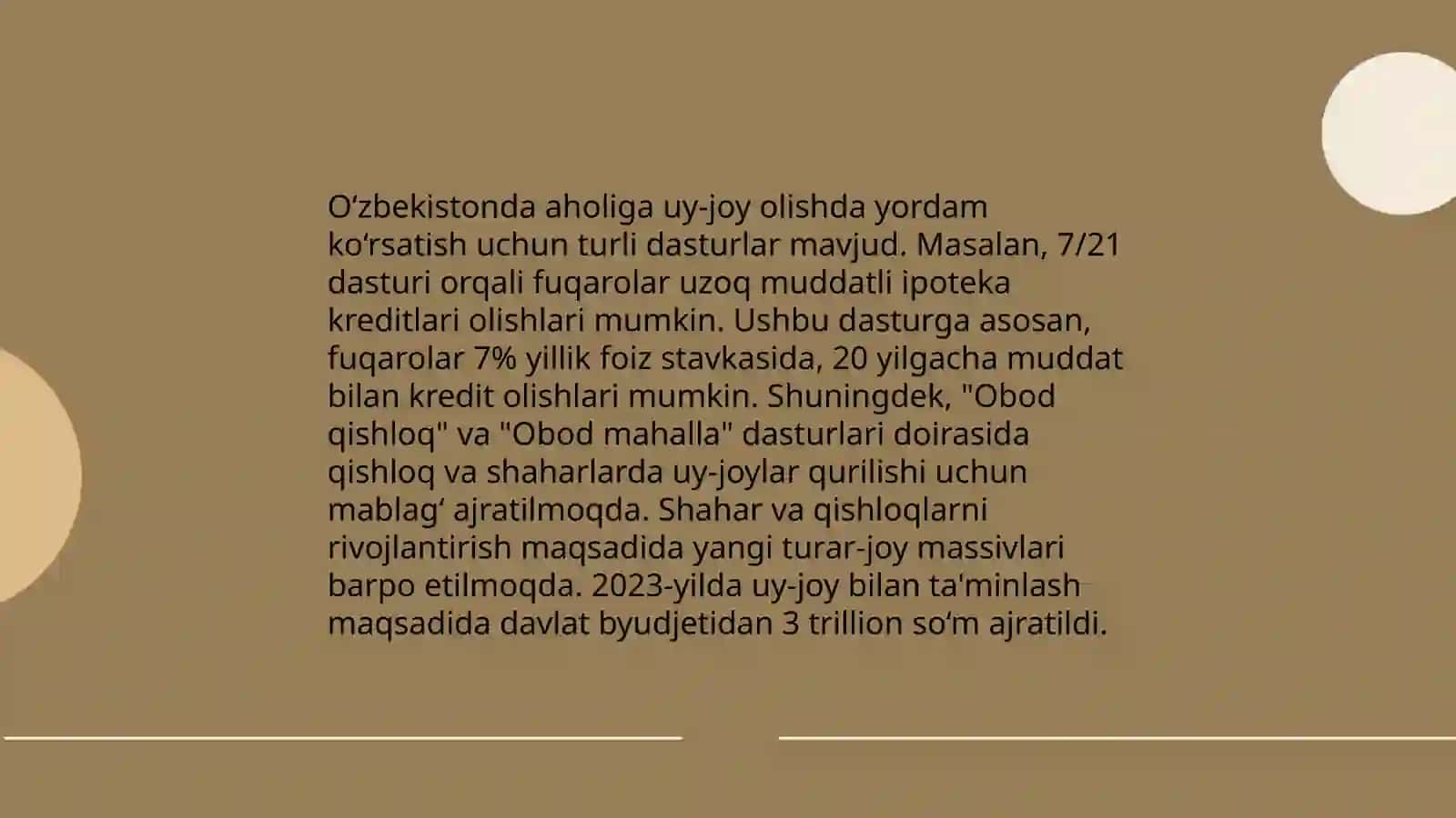 Uy-joy subsidiyalari turlari 4