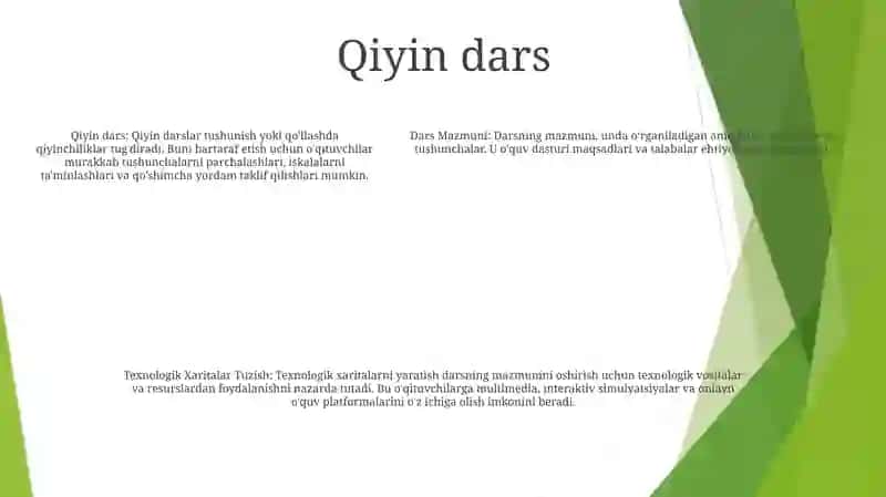 Dars va uning mazmuni 4