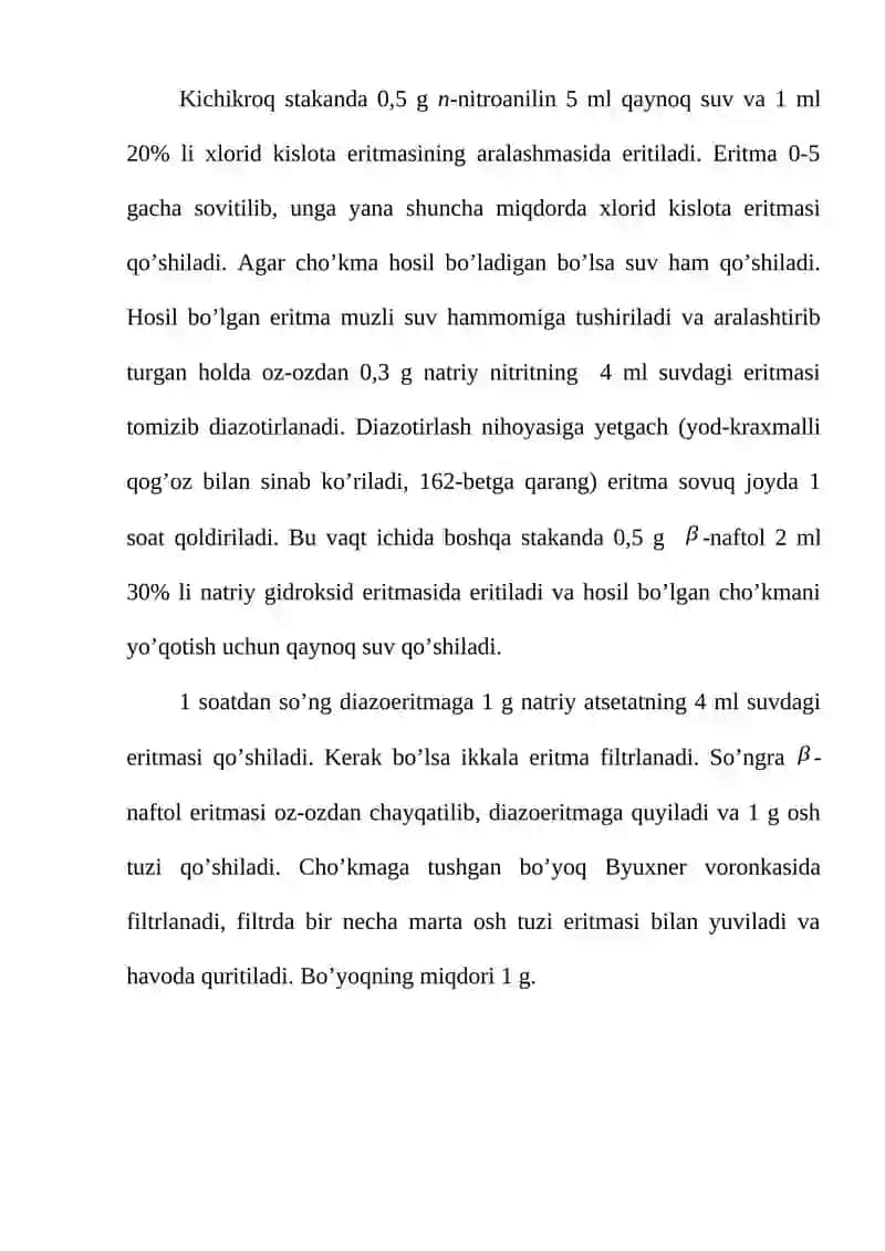P- Nitro Atsetelinid Sintezi 4