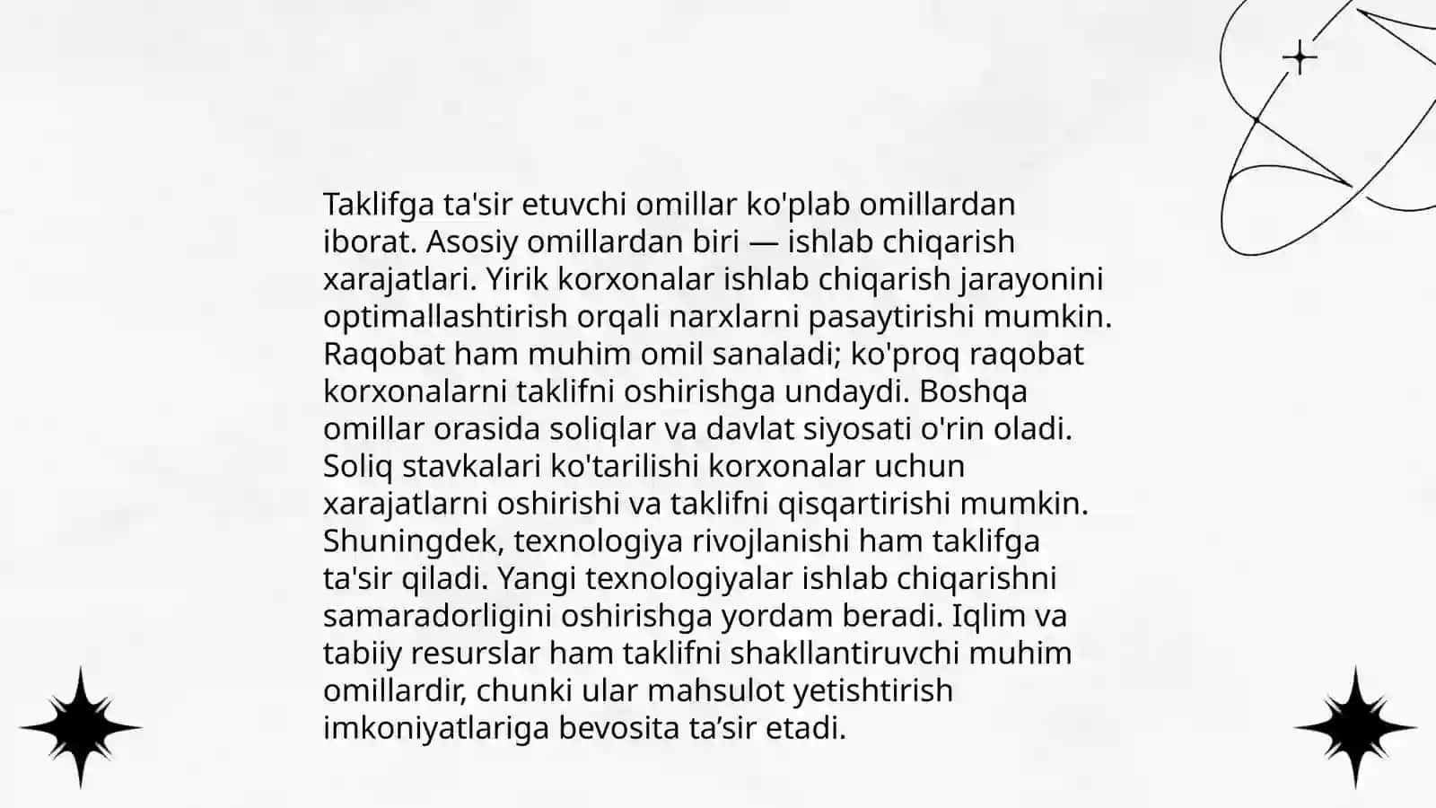 Talab va taklif tahlili 4