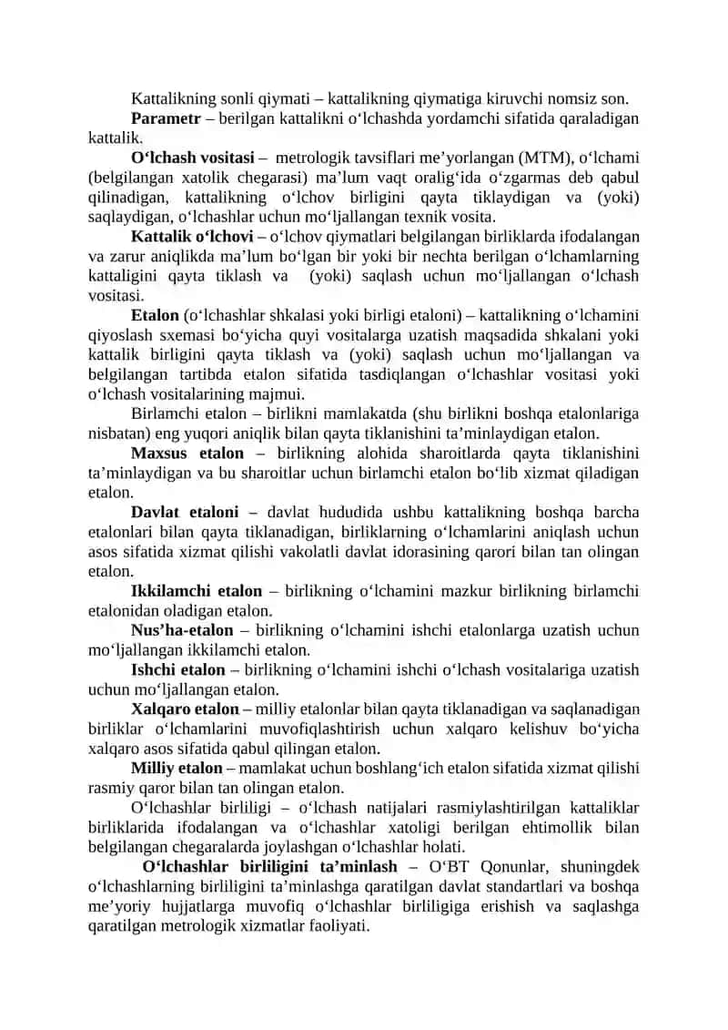 Metrologiya va standartlashtirish 4