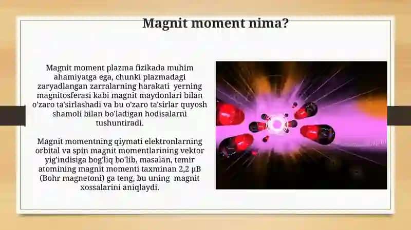 Magnit moment va uning xossalari 4