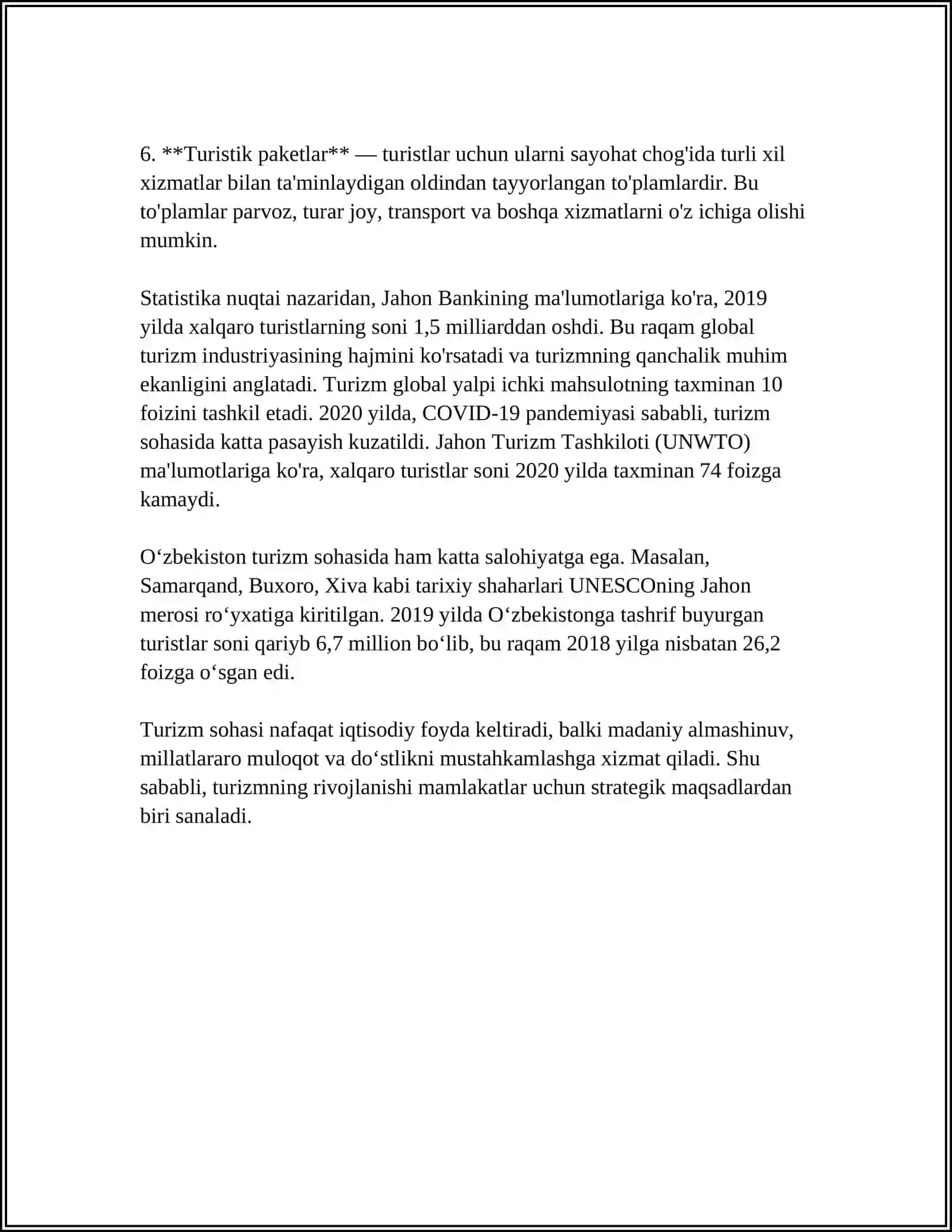 TURIZM NAZARIYASI 4