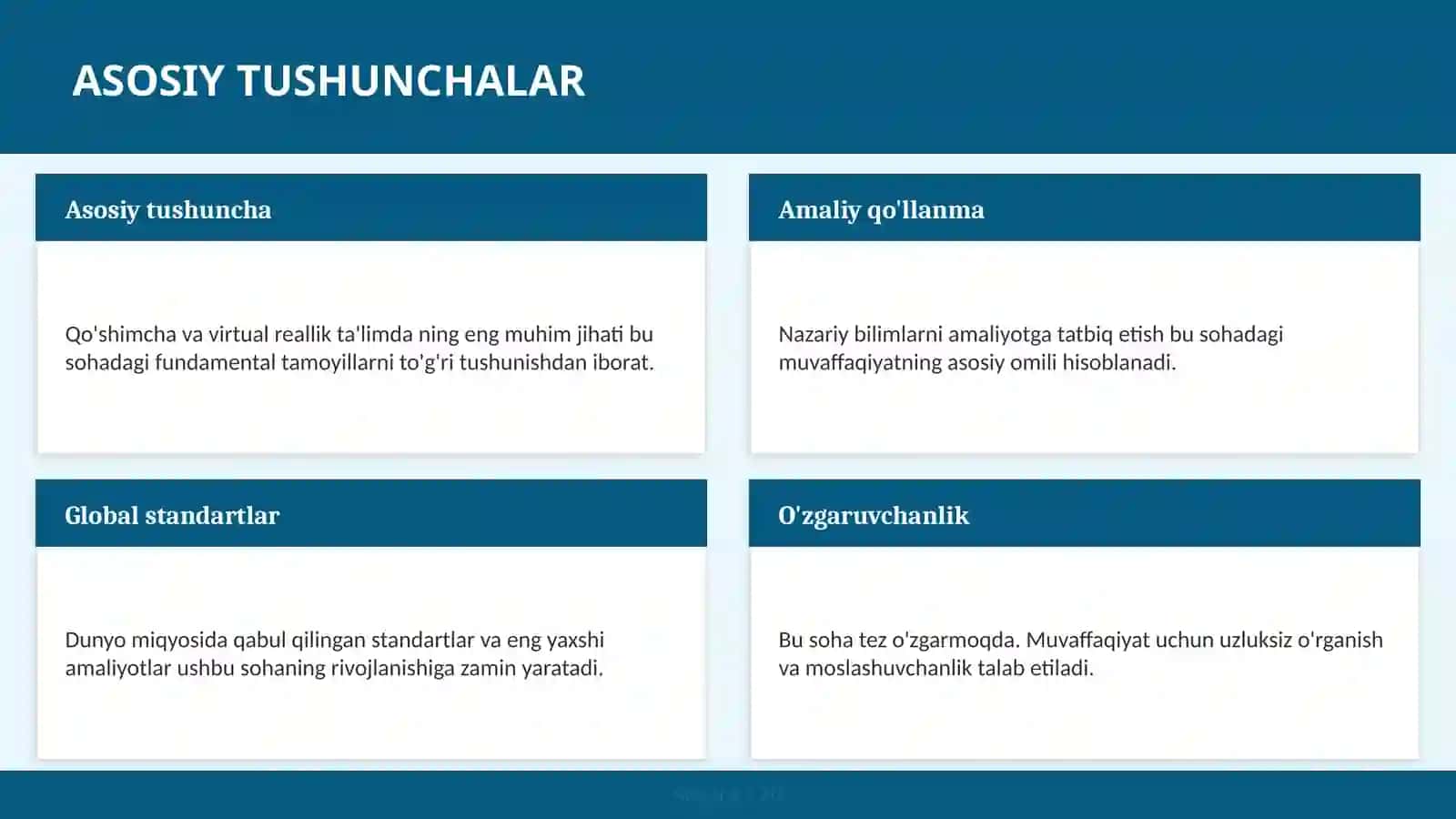 Qo'shimcha va Virtual Reallik Ta'limda 4