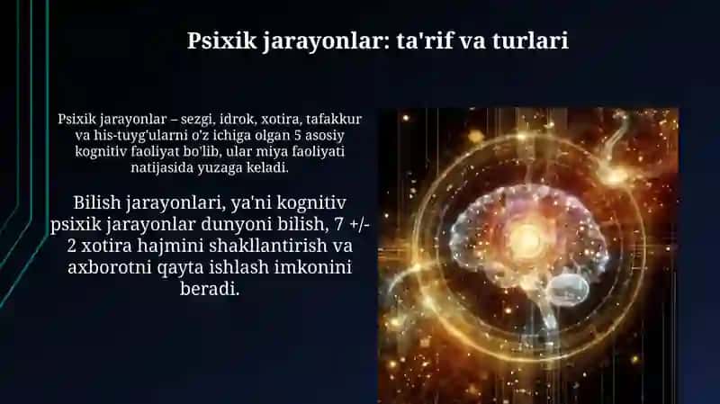 Ruhiy jarayonlar: Ta'riflar va turlari 4