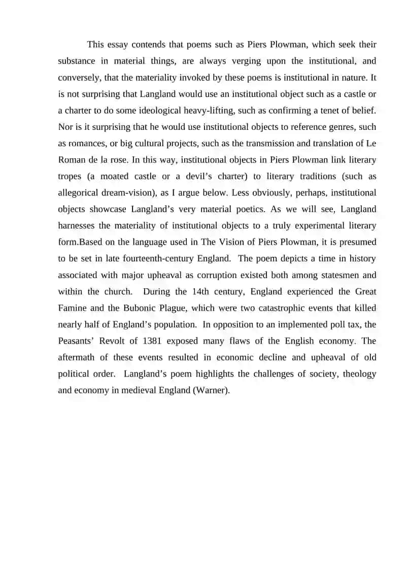 ARTISTIC FEATURES OF THE POEM PIERS PLOWMAN 4
