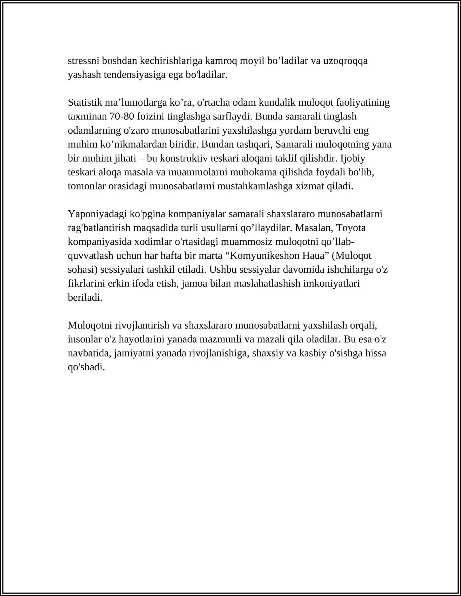 MULOQOTNING IJTIMOIY-PSIXOLOGIK XUSUSIYATLARI 4