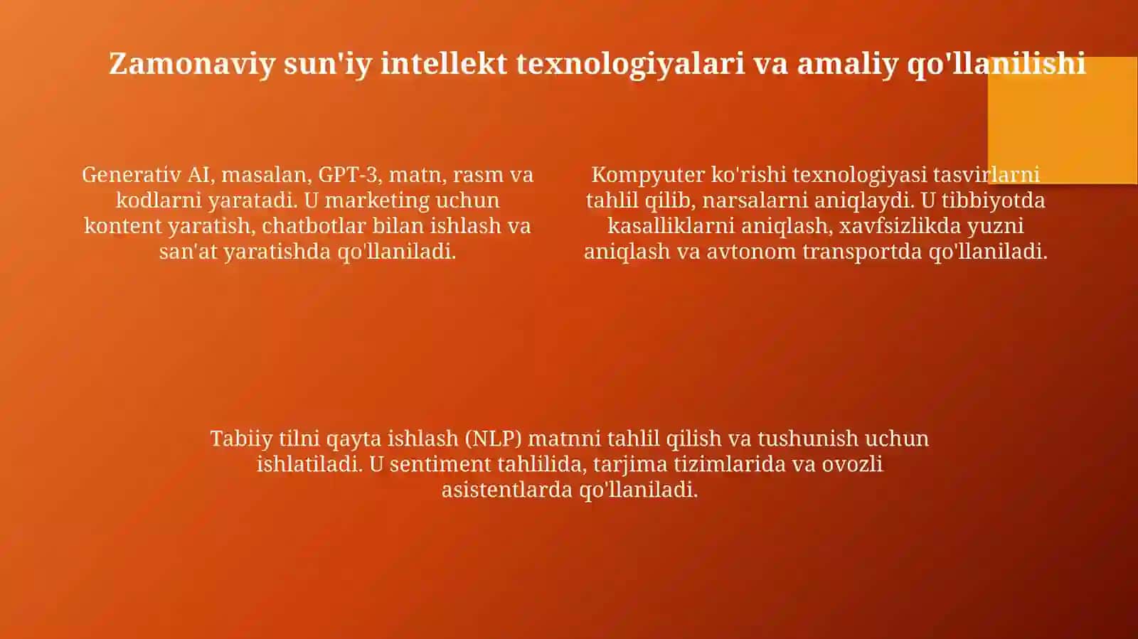 Sun'iy intellekt va kelajak texnologiyalari 4