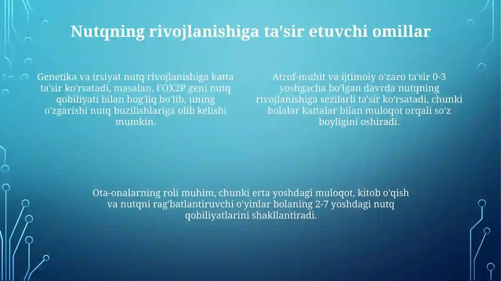 Nutq va kommunikatsiyaning rivojlanishi 4