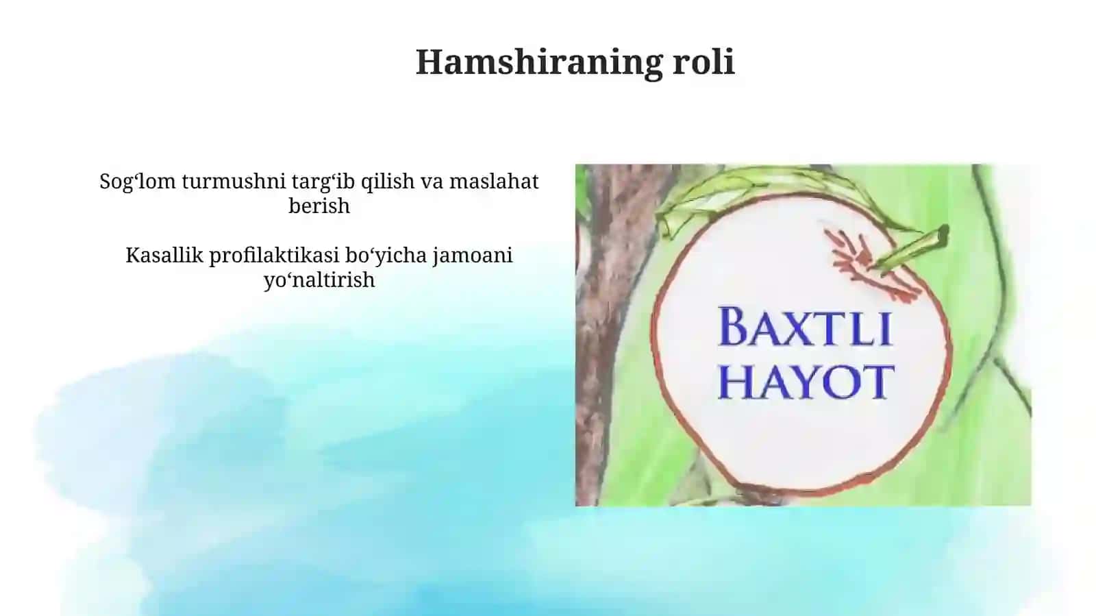 Sog‘lom Turmush Tarzini Shakllantirish 4