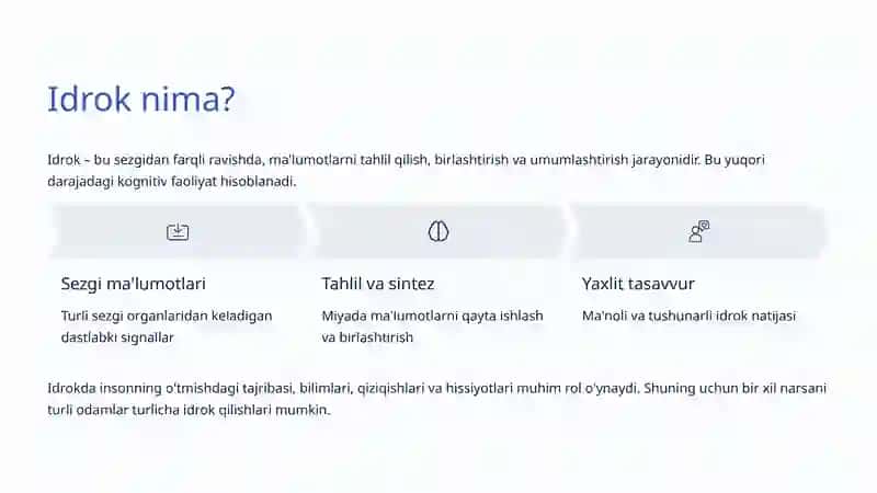 Sezgi va Idrokning Psixologik Asoslari 4